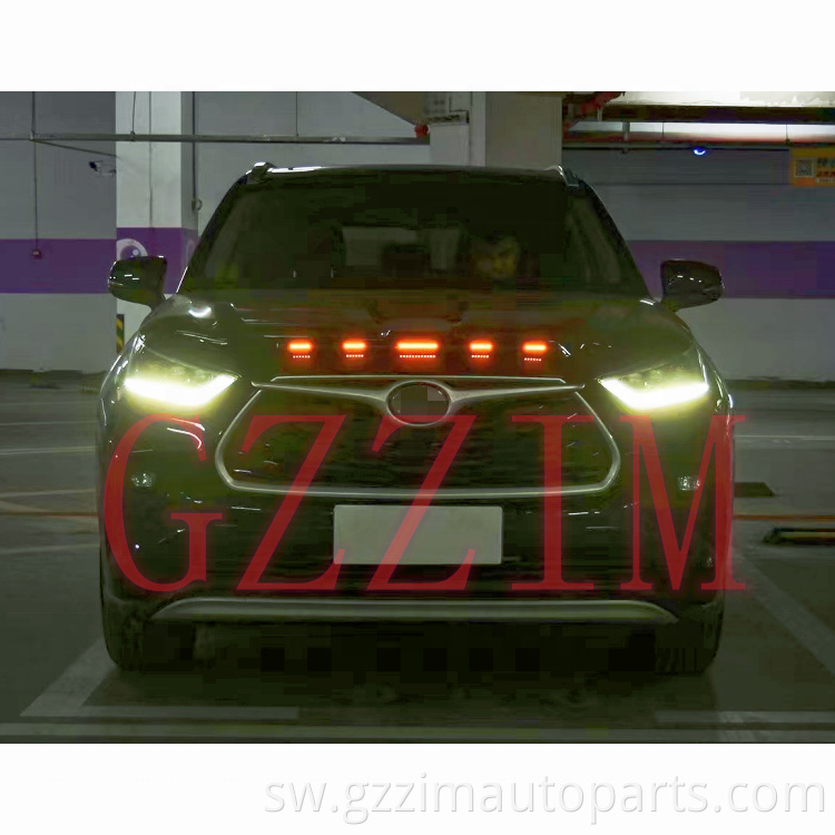 Vifaa vya nje ABS Front Bonnet Spoiler kwa Highlander 2022